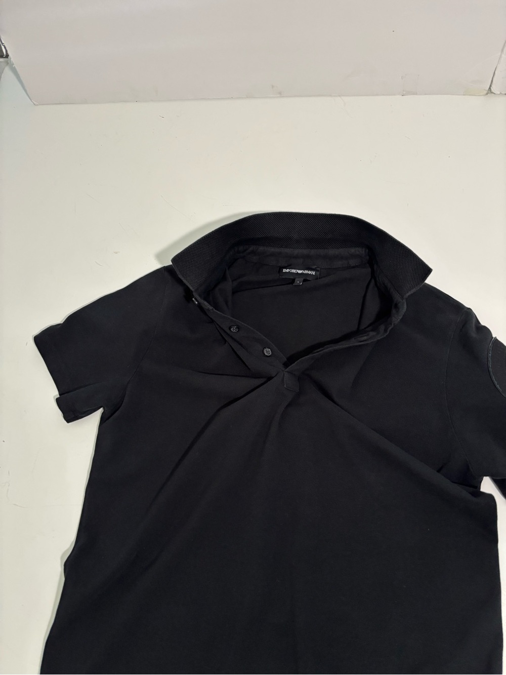 Emporio Armani Men's Patch Logo Short Sleeve Polo Shirt Size L - Picture 9 of 15
